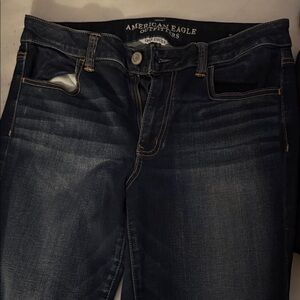 American Eagle Outfitters Women's Deep Blue Skinny Jeans